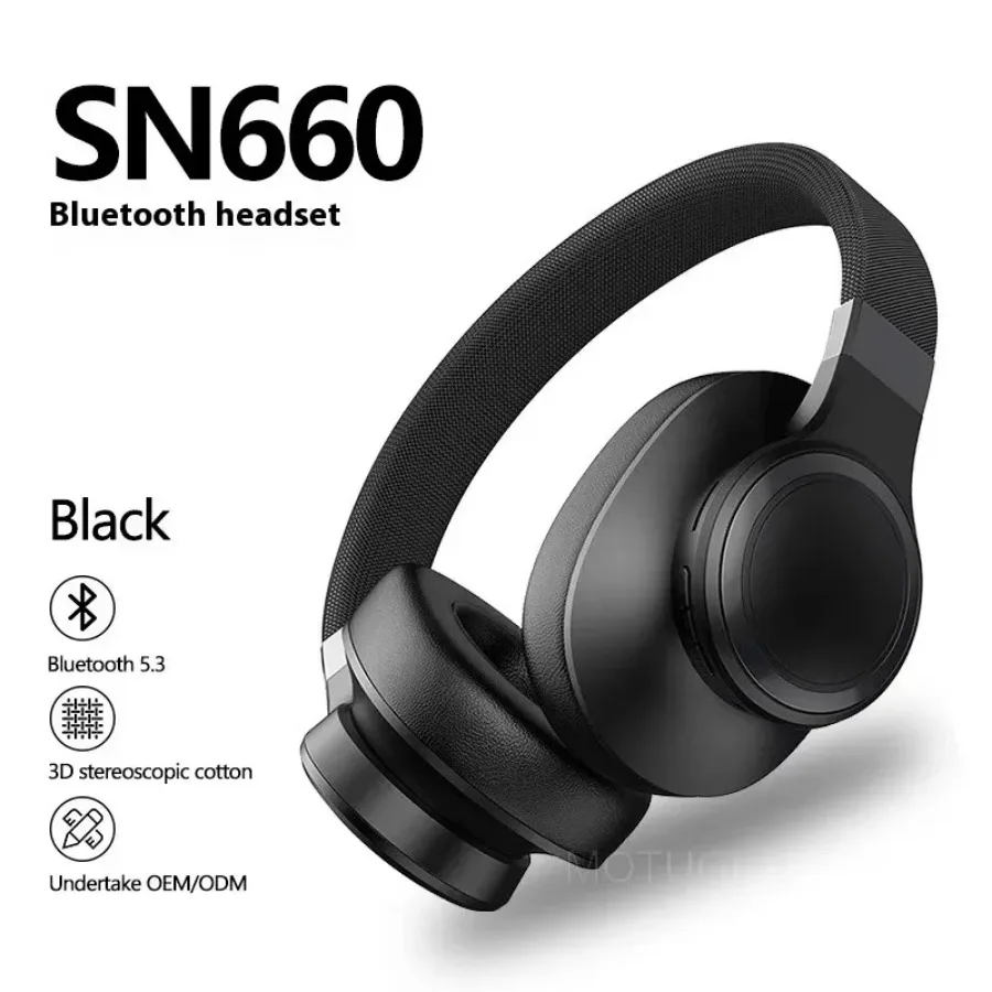 Wireless Over Ear Headphones Bluetooth Stereo Music Headset Comfortable for Office Travel and Sports