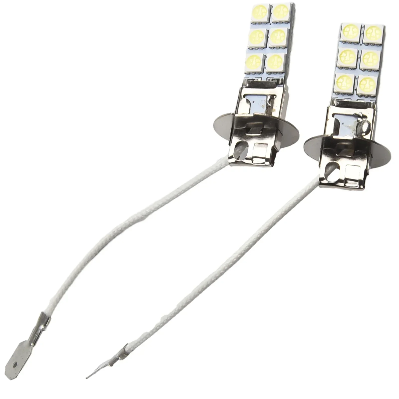 LED nevoeiro condução lâmpadas kit de conversão, super brilhante branco DRL, H3, 12V, DC, 55W, 6000K, liga de alumínio, carro luz acesso, 2pcs