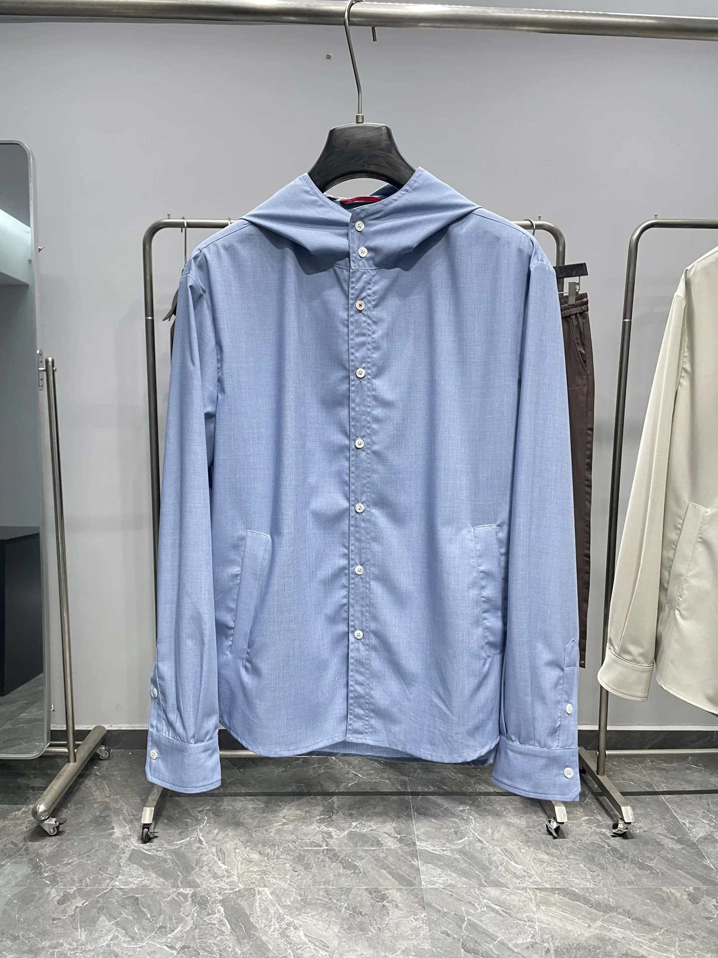 

SIJITONGDA2026 men's boutique casual cotton material long sleeved shirt, size M-2XL