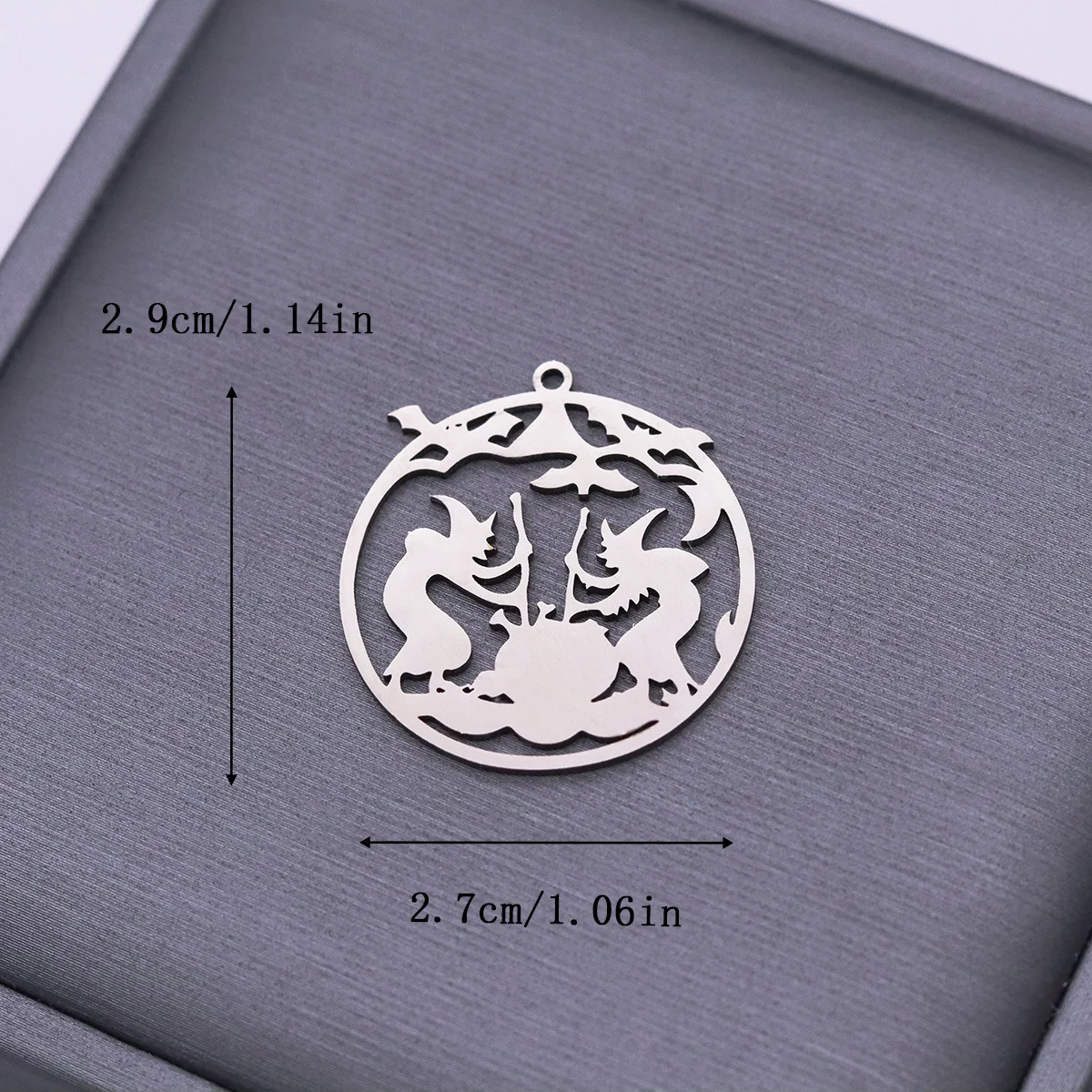 3pcs Witch Bat Charm For Jewelry Making Stainless Steel Halloween Pendants For Necklace Earrings DIY Supplies Craft Accessories