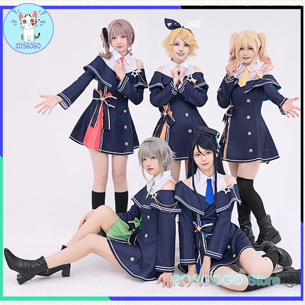 PJSK Leo/need Cosplay Costumes Project Sekai Hoshino Ichika / Tenma Saki /Mochizuki Honami / Hinomori Shiho / Rin Cosplay Dress