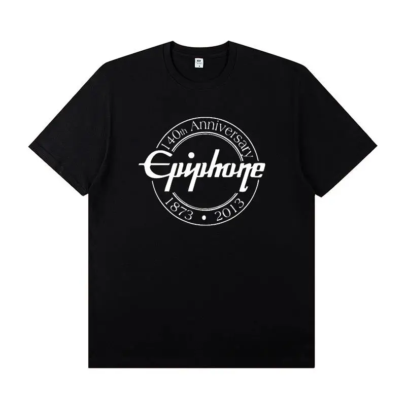 Camiseta para Hombre 2026, Estilo Rock, para Festivales de Música, Prácticas y Presentaciones, con Diseño de Guitarra Epiphone, Manga Corta