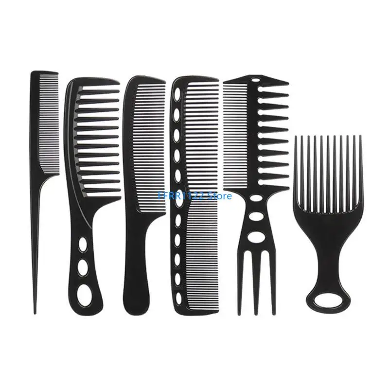 

Y1UF Fine and Wide Teeth Comb Antistatic Hairdressing Comb Hair Styling Comb Set