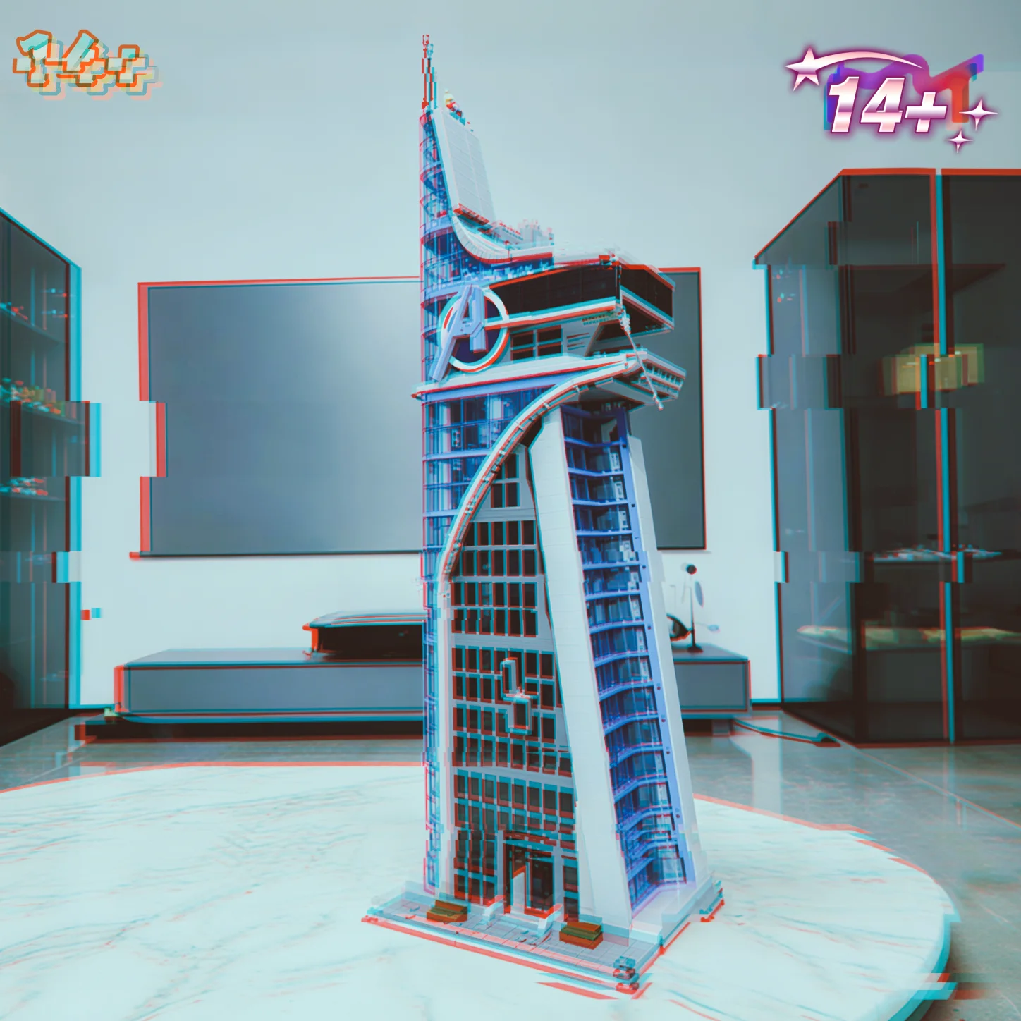 2026 New 5201pcs Giant Modern Glass Skyscraper Headquarters Futuristic High-Rise Base Building Block Model Toy For Ornament Gift