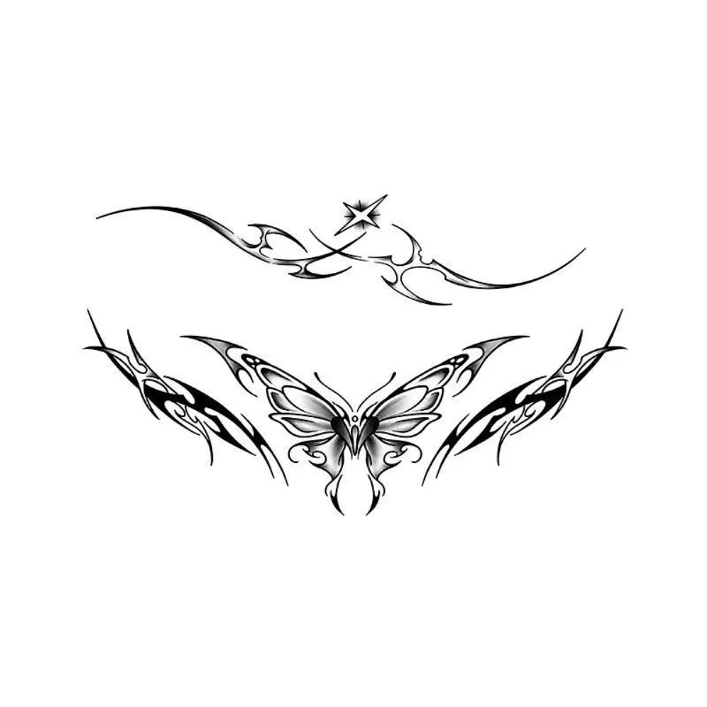 

Waterproof Temporary Tattoo Stickers Heart Pattern Long-lasting Punk Tattoo Stickers Sweat-proof Personalized