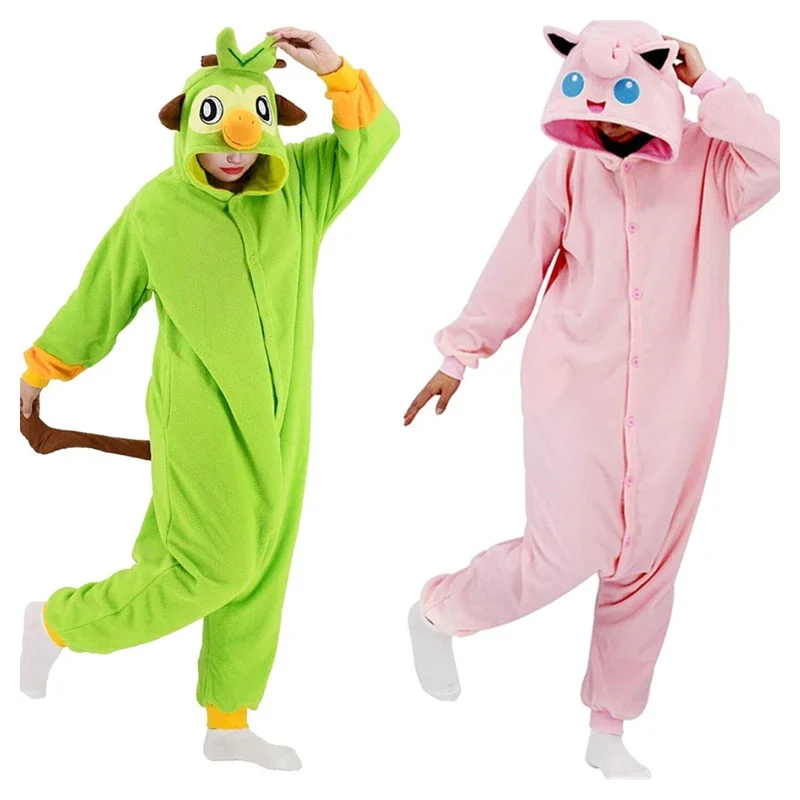 Disfraz de Animal Kigurumi para mujer, hombre y niño, mono de dibujos animados, pijama de Halloween, ropa de casa para fiesta de cosplay