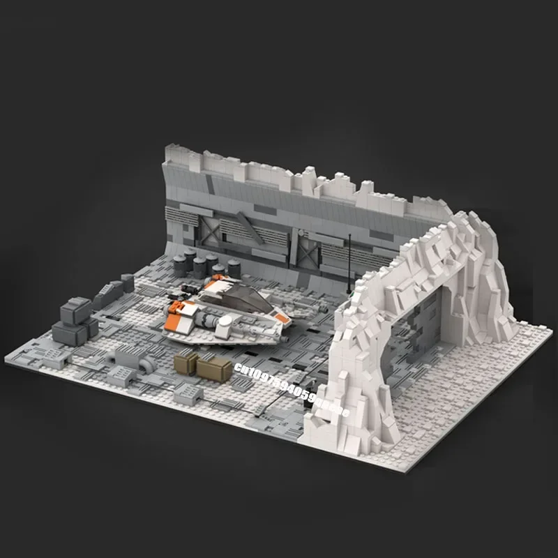 HOT 3252Pcs Famous Star Battle Movie Moc-75049 Snowspeeder Runway Model Custom Puzzle Diy Creative Ideas Kid Toy Birthday Gift