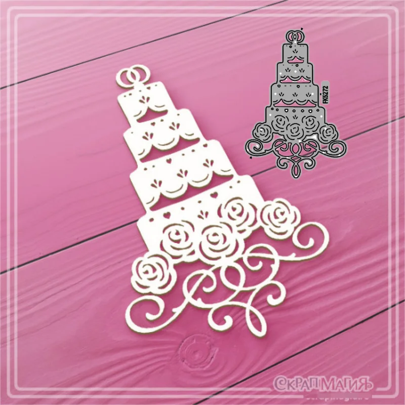 New Arrival 2024 Birthday Cake Metal Cutting Dies Scrapbooking Mold Cut DIY Handmade Tools Craft Decoration Metal Die Cuts