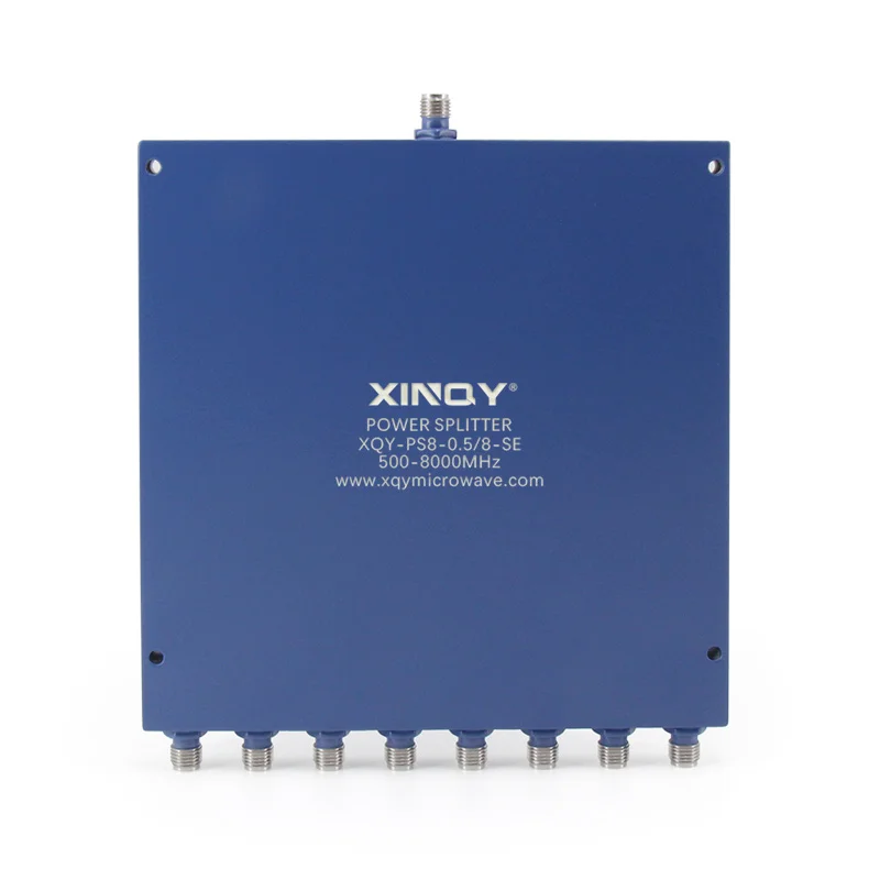 

XINQY XQY-PS8-0.5/8-SE 8 Way RF Power Divider 500-8000MHz 0.5G-8G WiFi Test Grade Microstrip Signal Splitter Combiner Guangdong