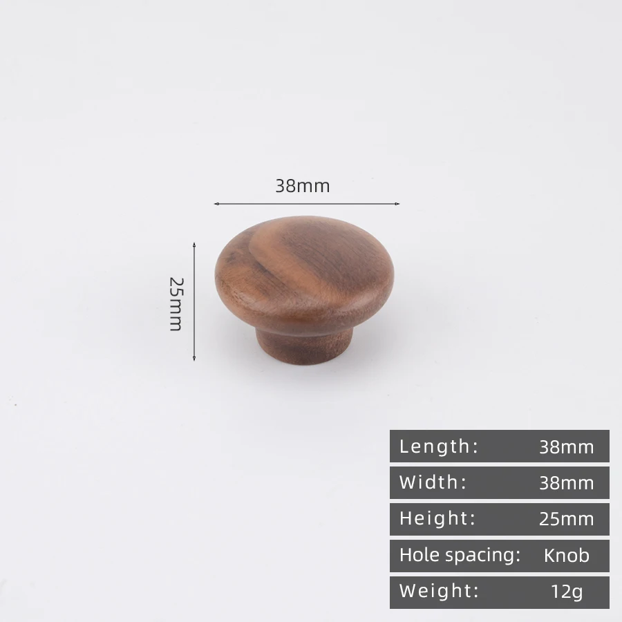 KEDLO Japanse stijl massief houten kinderkamer houten+messing greep houten stijl moderne minimalistische walnoot houten ladegreep