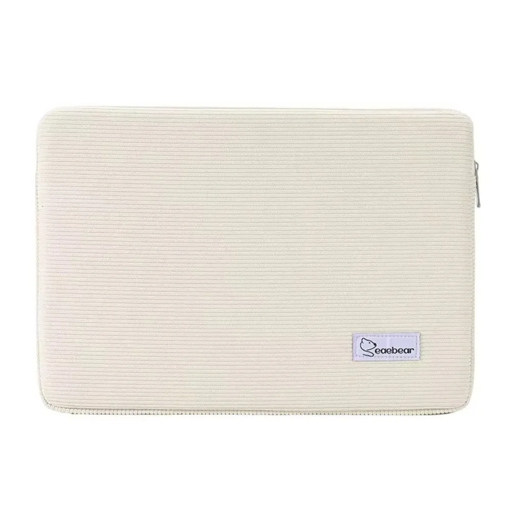 Shockproof Laptop Bag Corduroy Large Capacity Tablet Sleeve Zipper Liner Sleeve Laptop Cover Suitable for 11-13 15-15.6 Inch