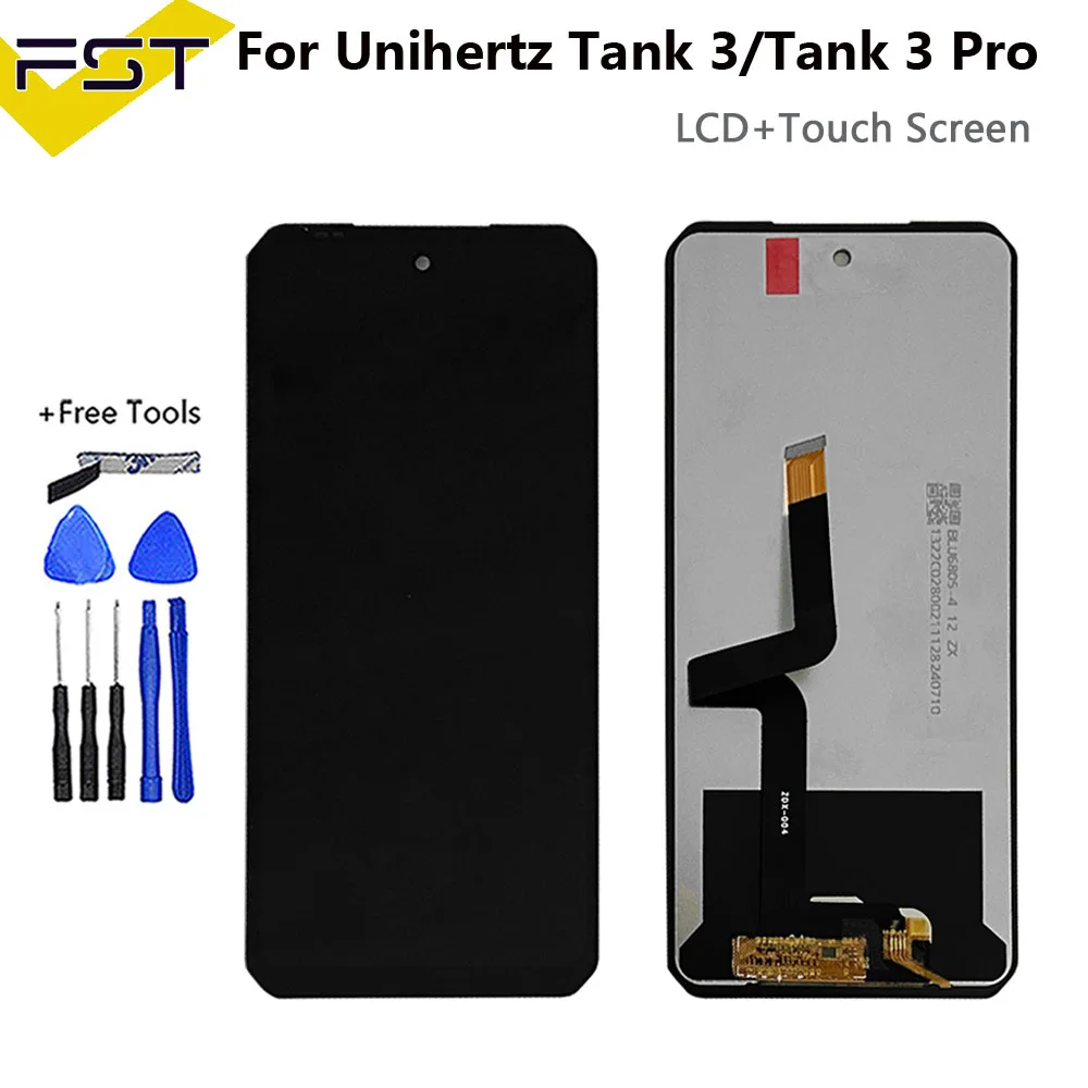 

Для Unihertz Tank 3 Tank 3 Pro ЖК-дисплей с сенсорным экраном в сборе Замена для Unihertz 8849 Tank3 Tank 3 Pro ЖК-дисплей