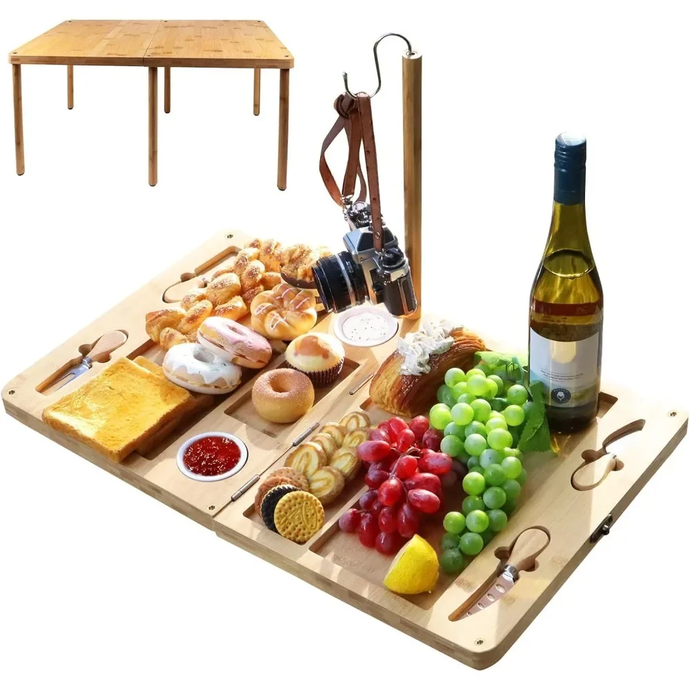 Travel Charcuterie Boards with Lid Gorgeous Quality Elegant Design Cheese Board, Storage Capacity Durable Strong Sturdy Well