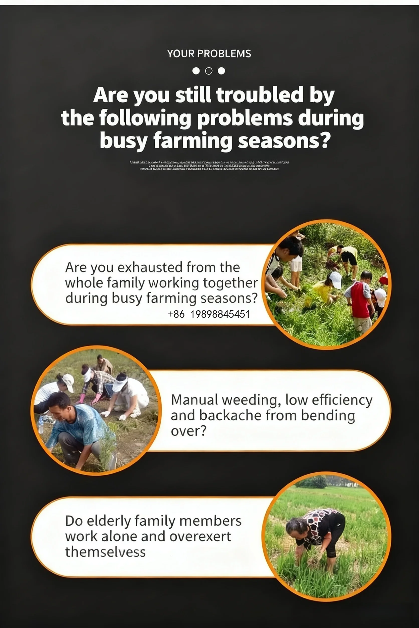 Soil Loosening Multi-functional Weed Cutter Grass Shredder Orchard Mulcher Greenhouse Farmland Four-wheel Drive