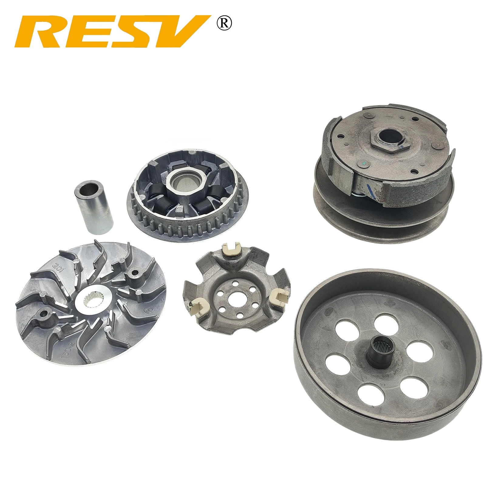 RESV for Loncin ATV 175 200 LX200-M KAYO AU200 Bashan 200-7 LX200 WHS 200 Rear Clutch Driven Variator Drive Face Pulley Assy.