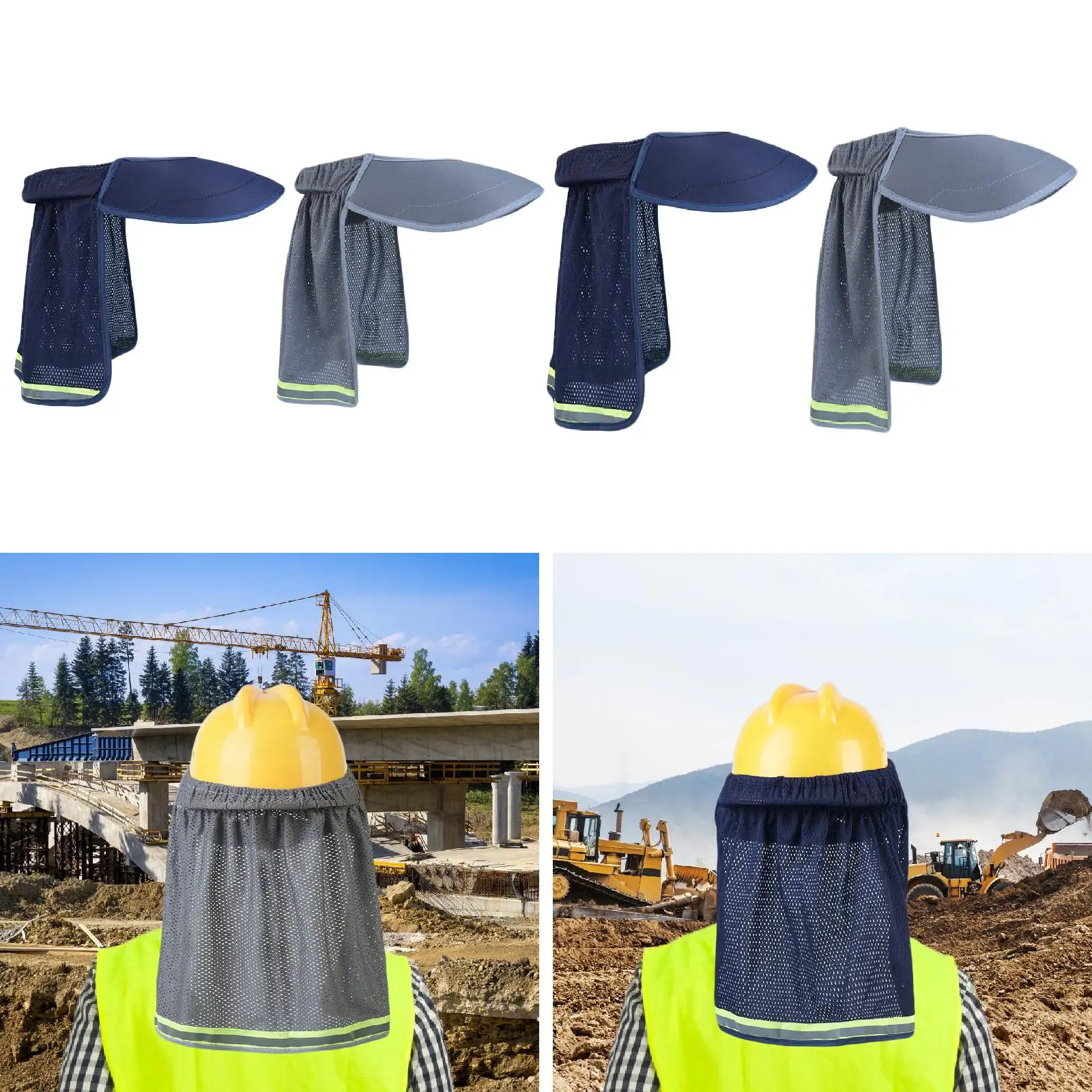 

Hard Hat Sun Shade Convenient Hard Hat Accessories Easy to Use Sun Visor for Construction Building Workers Summer Women Men