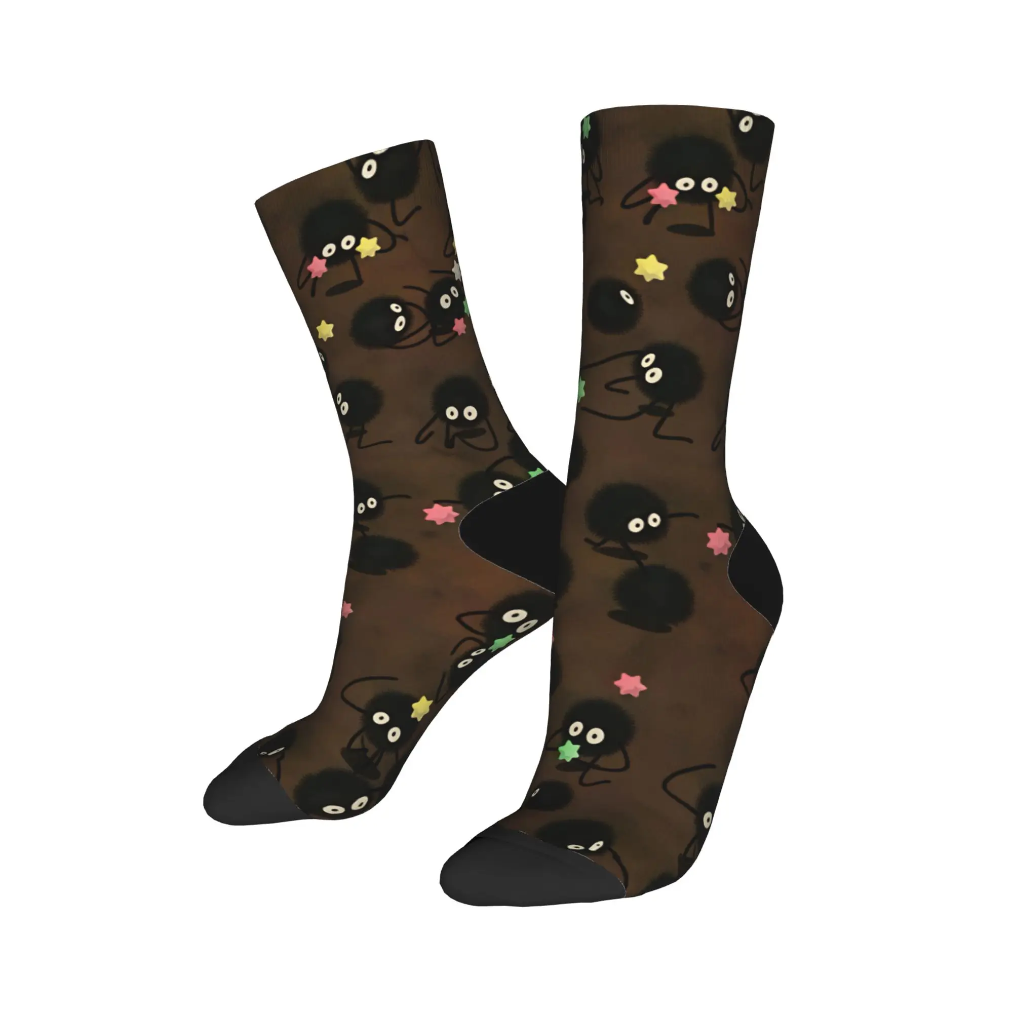 Soot Sprites M-Mononoked Stockings  Custom Funny Socks Winter Non-Slip Socks Men's Running Breathable Socks