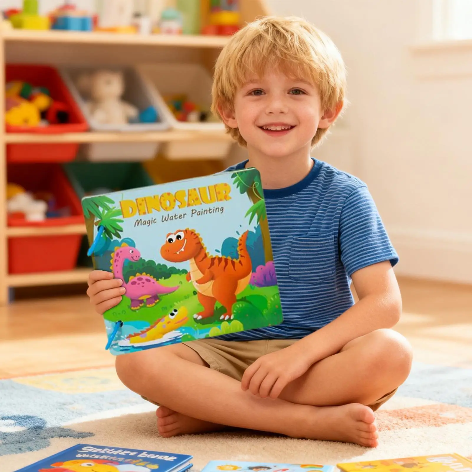 Watercolor Workbook Dinosaur Paper Workbook Water Paint Book For Boy Girl Student Toddler Artist Beginner Youth School Home