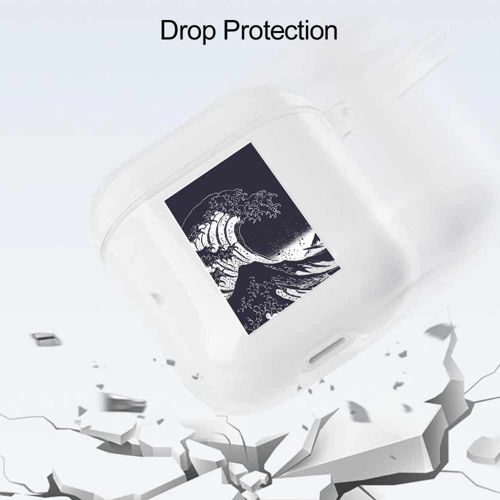 Funda ondulada bonita a la moda para Apple AirPods Pro 2. ° funda protectora para auriculares inalámbricos Bluetooth para Airpod 1 2 3 caja de carga