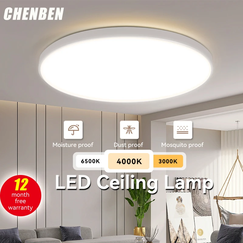 led Ceiling Lamps 85-265V Indoor Home illumination Kitchen Lustre Bedroom Led Lights Living Room Ceiling Chandelier Panel Lights