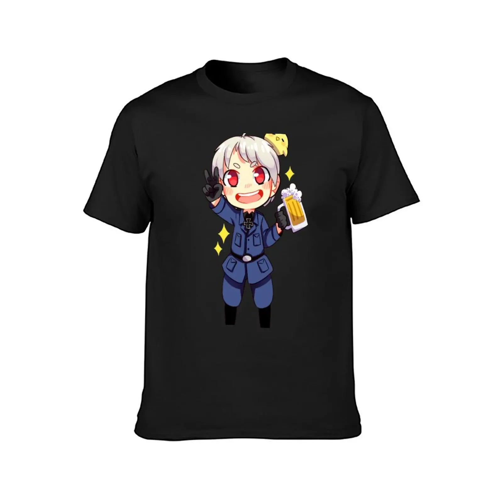 Prussia - Hetalia T-Shirt summer top sweat customizeds black t shirts for men