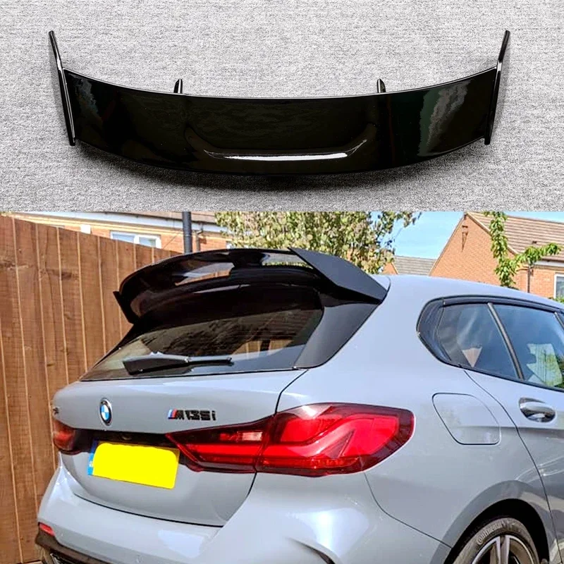 For BMW 1-series F40 M135i 128ti 118D Hatchback Spoiler 2019 2020 2021 2022 Rear Trunk Wing High Quality ABS By Gloss Black