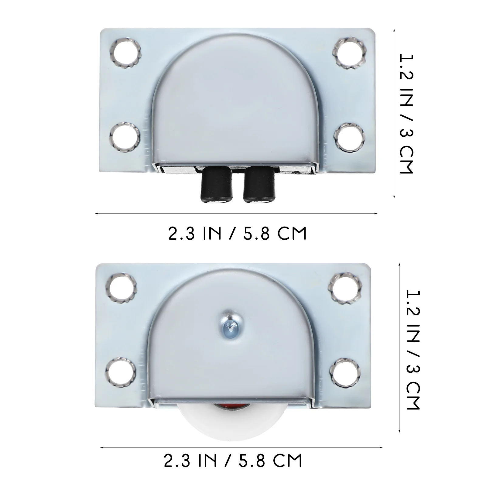 6 قطعة عجلات باب منزلق من الفولاذ المقاوم للصدأ بديلة بكرات شديدة التحمل لخزانة الملابس وأبواب الدش الزجاجية الصامتة