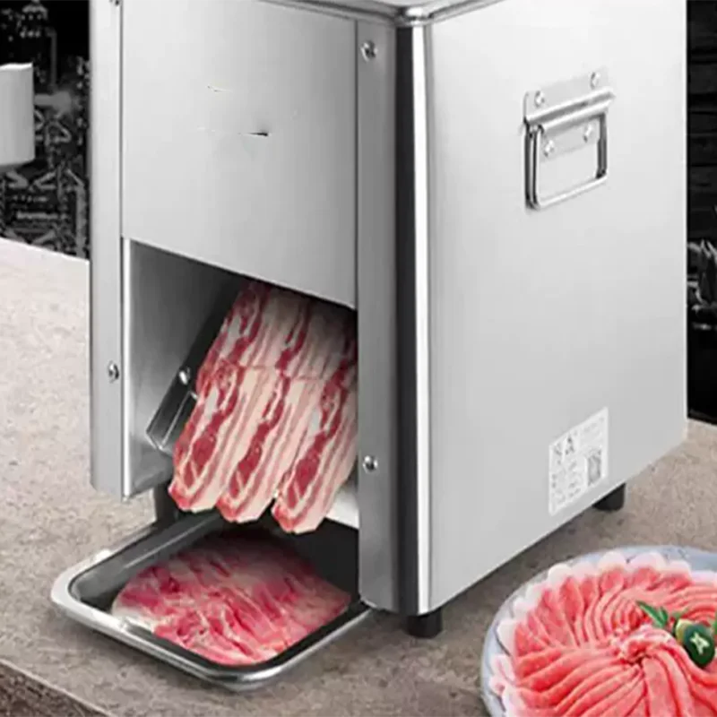 Factory Price Tabletop Electric Commercial Stainless Steel Meat Vegetable Cutting Machine for Kitchen Use