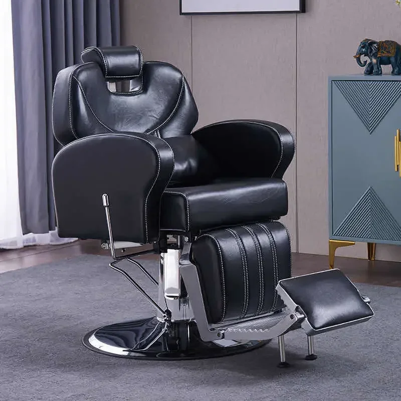 

Speciality Foldable Backrest Barber Chair Comfort Luxury Barber Chair Cadeira De Barbeiro Beauty Furniture GM212 Barbershop