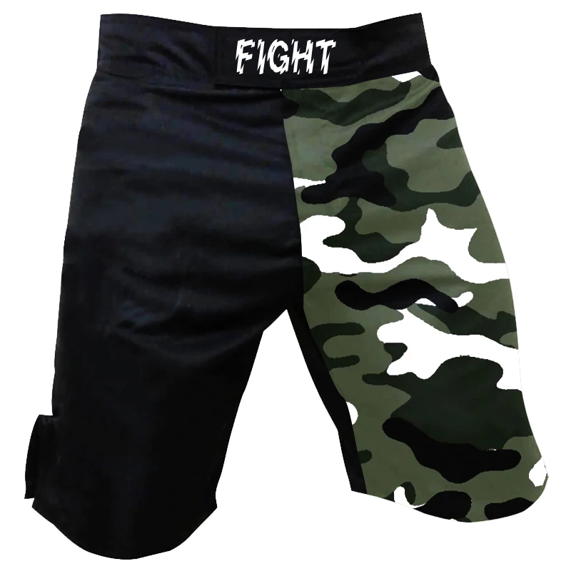 Męskie Warrior Art zapasy spodenki spodenki bokserskie Camo walki MMA szorty BJJ No Gi