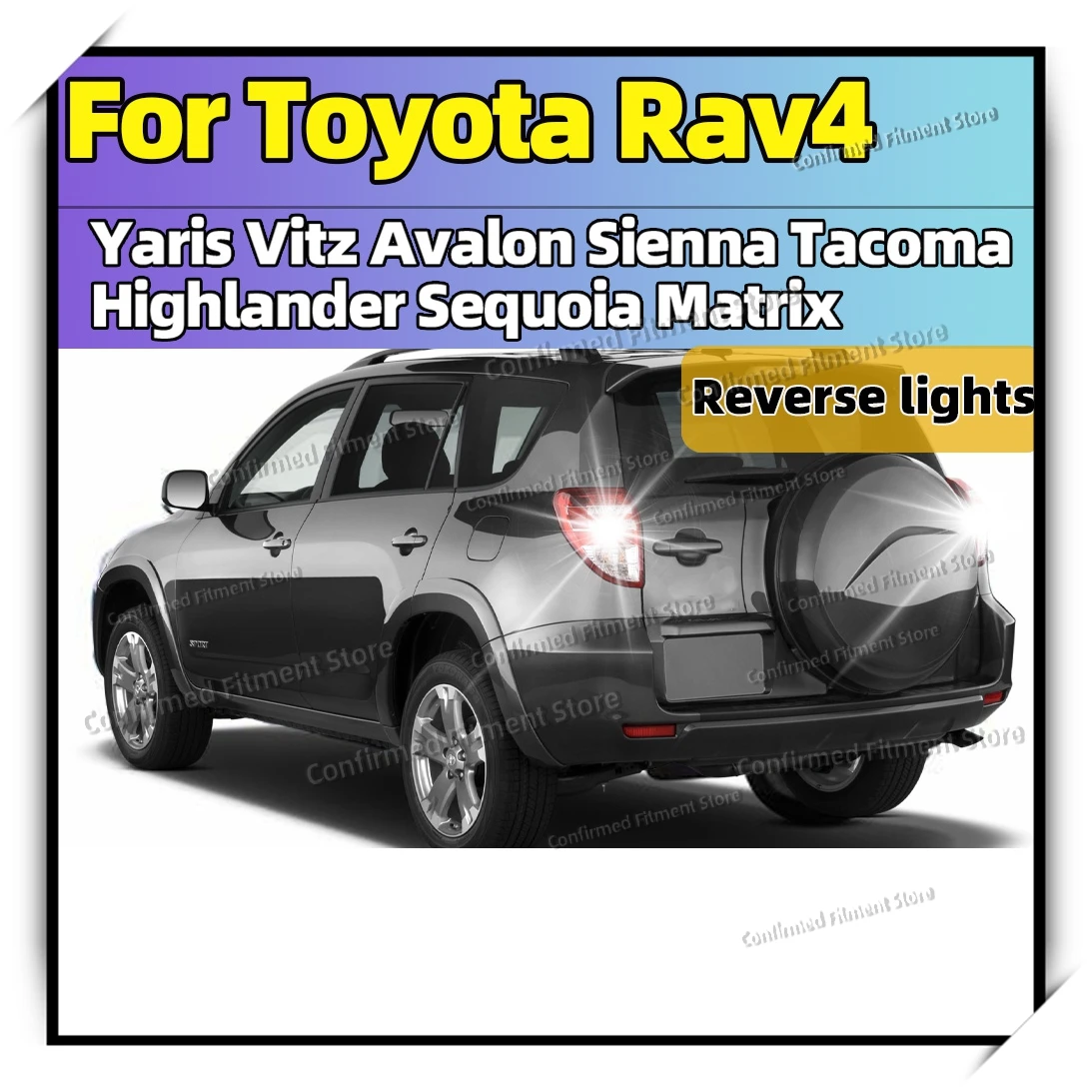 

T15 Reverse Lamp W16W LED Backup Light Bulbs For Toyota Rav4 Yaris Vitz Avalon Sienna Tacoma Highlander Sequoia Matrix 4Runner