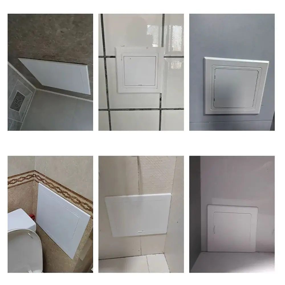 Universal Self-adhesive Access Panel Door Plastic Removable Inspection Hole White ABS Access Hatch Cover Doors Wall Ceiling