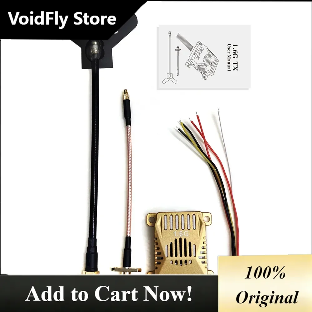 VoidFly 1.6G VTX 3W FPV Video Transmitter 25mW/1500mW/3000mW 8CH Or 1.6GHz VRX Receiver For FPV RC Racing