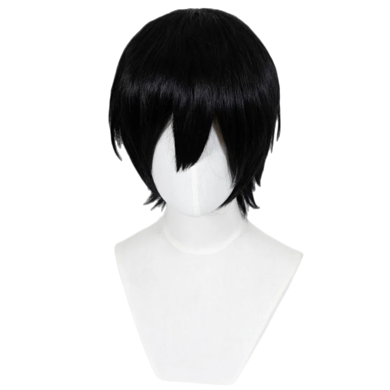ND Hirofumi Yoshida Parrucche Cosplay Parrucchino Motosega Uomo Anime Cosplay Parrucche per capelli Sintetico resistente al calore per Comic Con Coser
