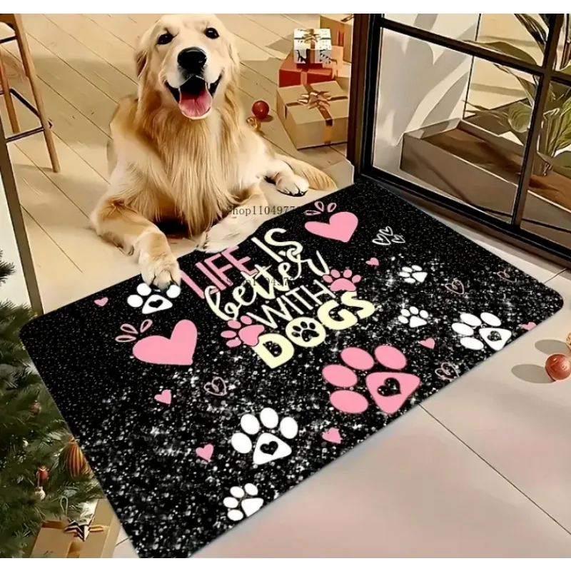 ممسحة بنمط الكلب، هدية مضحكة، مطبخ، غرفة نوم، RV، شرفة، ممسحة ديكور داخلية وخارجية #6