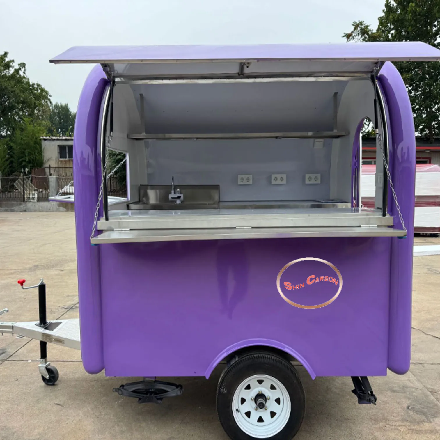 

High-value Outdoor Food Trailer, Stylish and Eye-Catching, Flexible to Move, Suitable for catering and Business, Multiple Uses