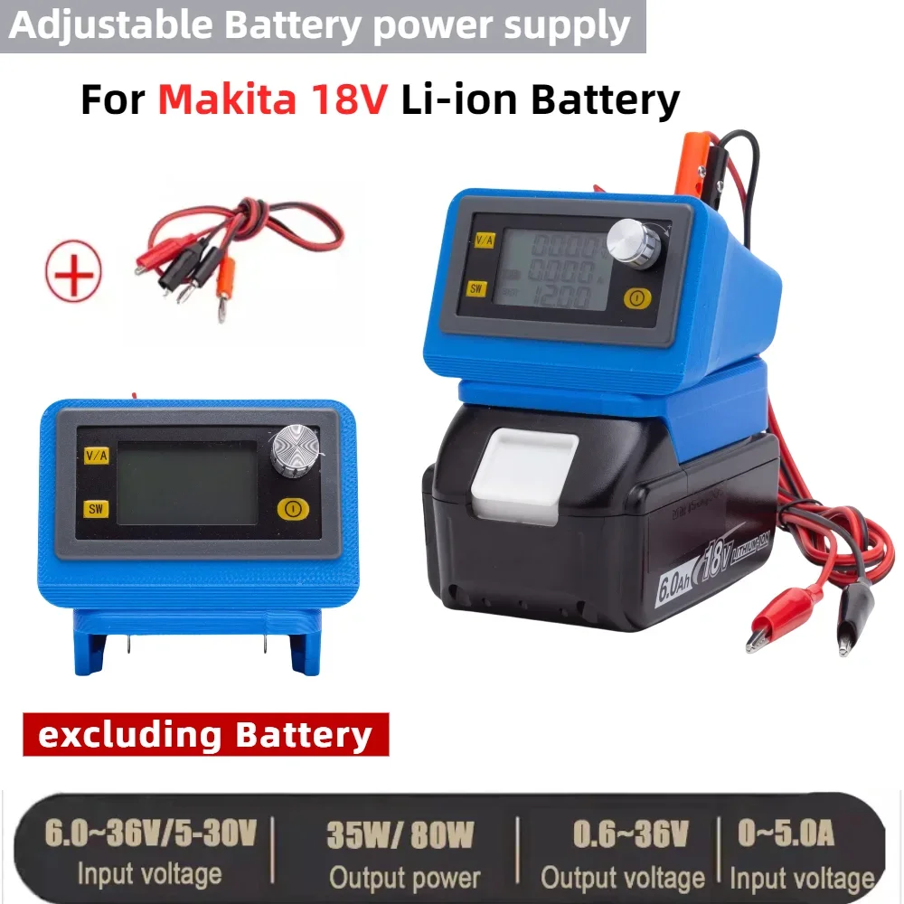 Portable CNC Adjustable Battery Power Supply DC Voltage Regulator Converter FOR Makita 18V LXT Li-ion Battery Series(NO Battery)