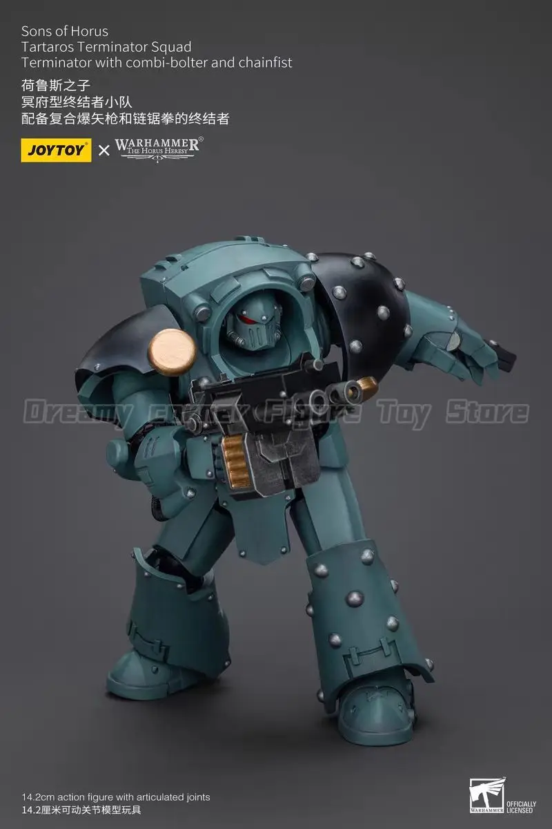 

【In Stock】JOYTOY Warhammer 40K Sons of Horus Terminator with Combi-bolter and Chainfist 1/18 Action Figure Toys