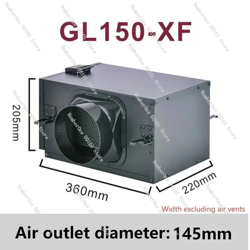 145mm 3-Layer Pre-Filter Box for Fresh Air System, Formaldehyde Smoke Dust Removal Screen, Indoor Air Purification Part