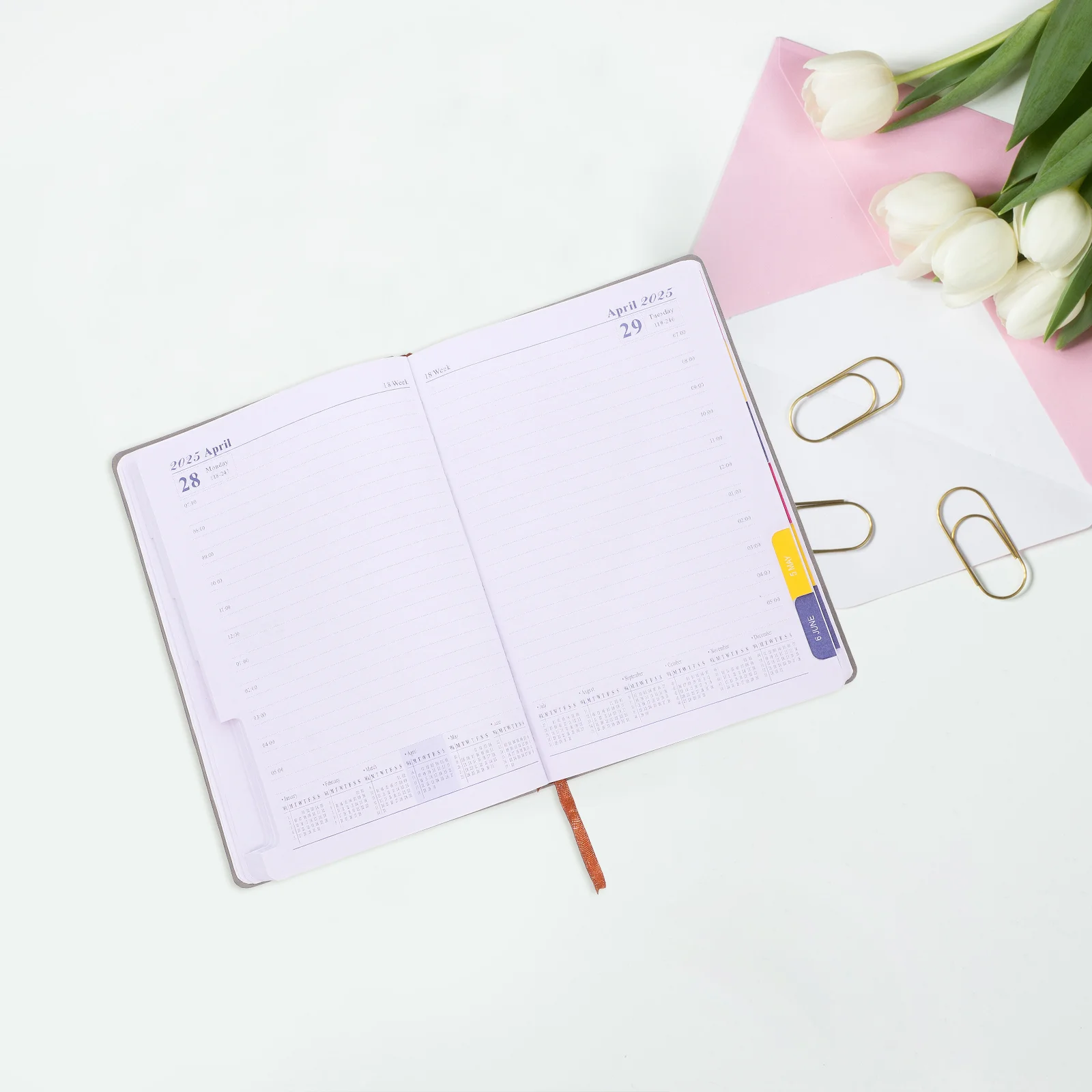 2025 Notepad Portable Academic Planner Daily Organizer The Notebook Delicate Monthly Agenda Mini Notepads