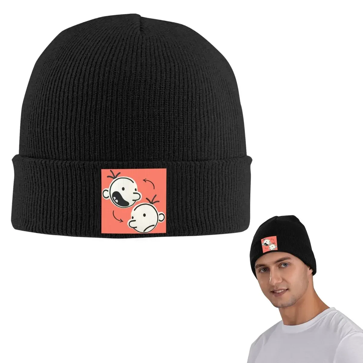 Diary Of A Wimpy Kid Group Warm Knitted Cap Hip Hop Bonnet Hat Autumn Winter Outdoor Beanies Hats For Men Women Adult
