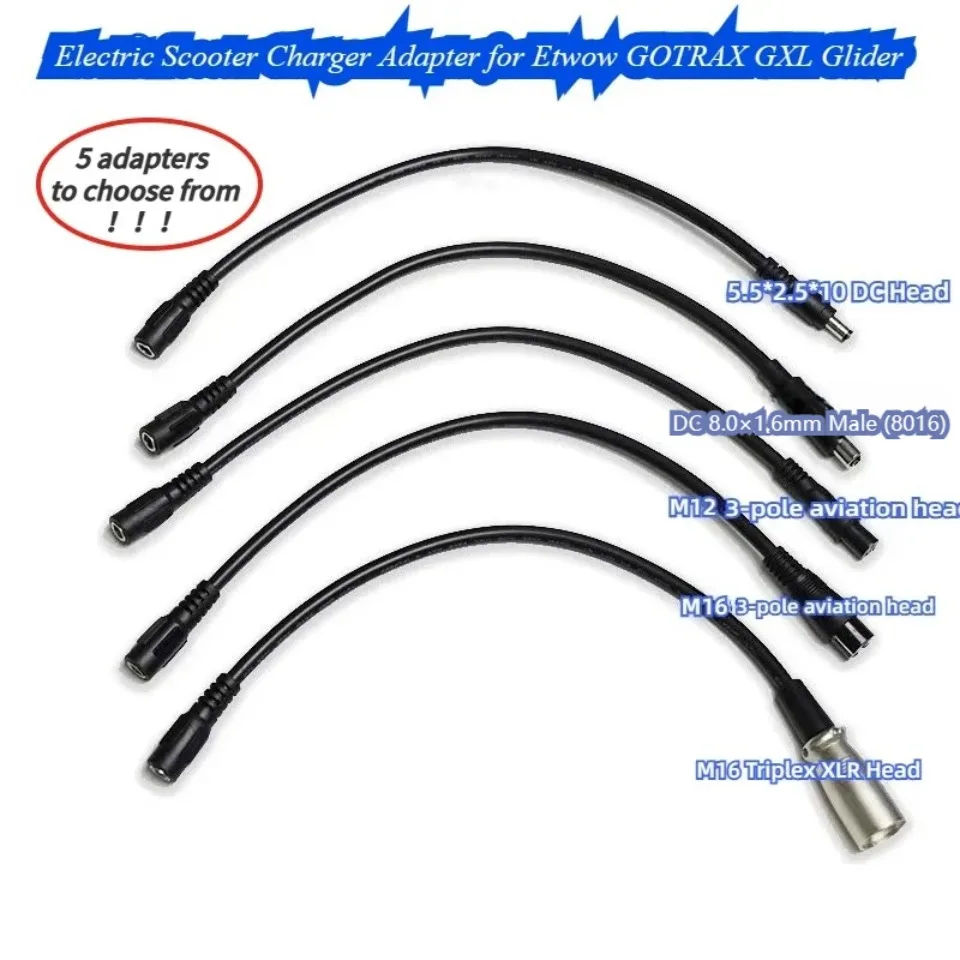 Universeller Ladegerät-Adapter, Netzteilkabel, geeignet für Elektroroller, Laufräder, Fahrräder, Mountainbikes – Detail 1