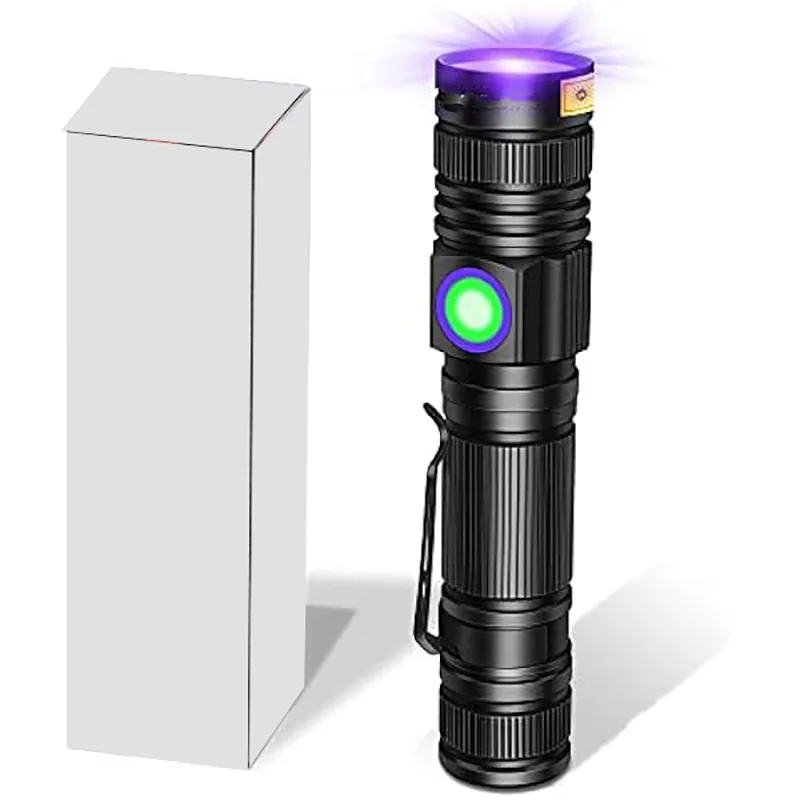

LED UV Ultraviolet Flashlight Mini Torch Flash Lamp For Pet Urine Stains Portable Purple Light Flashlights Anti-counterfeiting