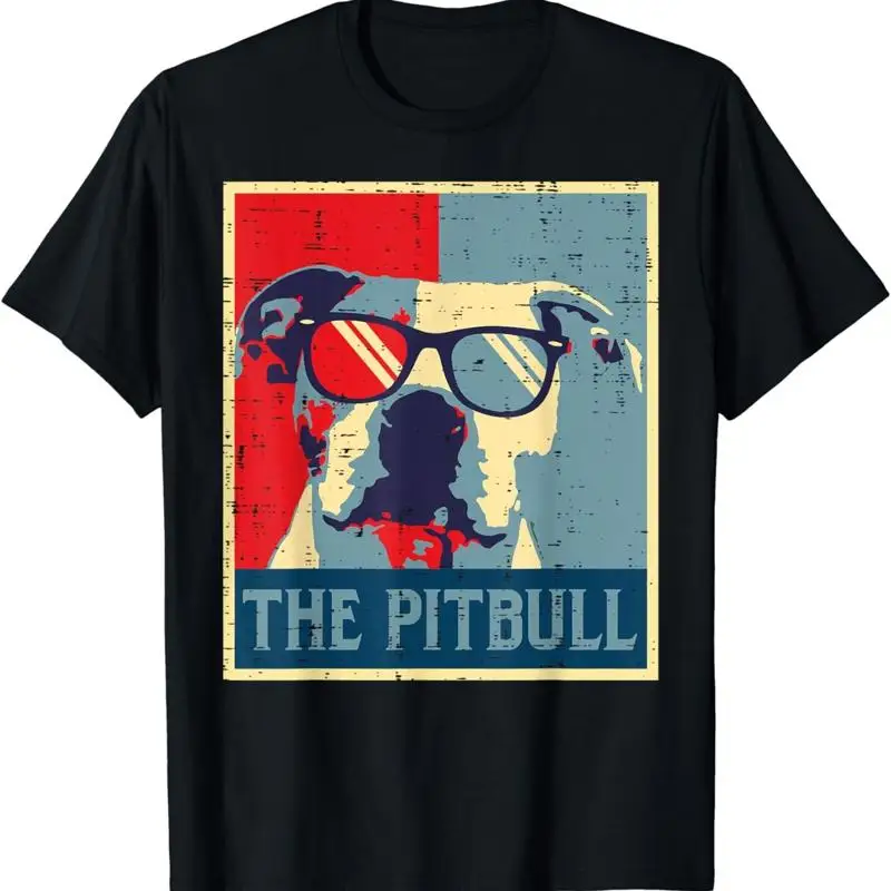 The Pitbull Retro Poster Vintage Pittie Dog Lover Owner T Shirt