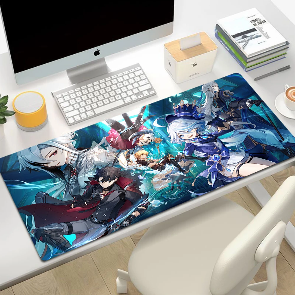 Genshin Impact Mouse Pad Furina Gamer Mousepads Gaming Mousepad Keyboard Mat Large Mouse Pads Big Computer Anime XXL Desk Mats