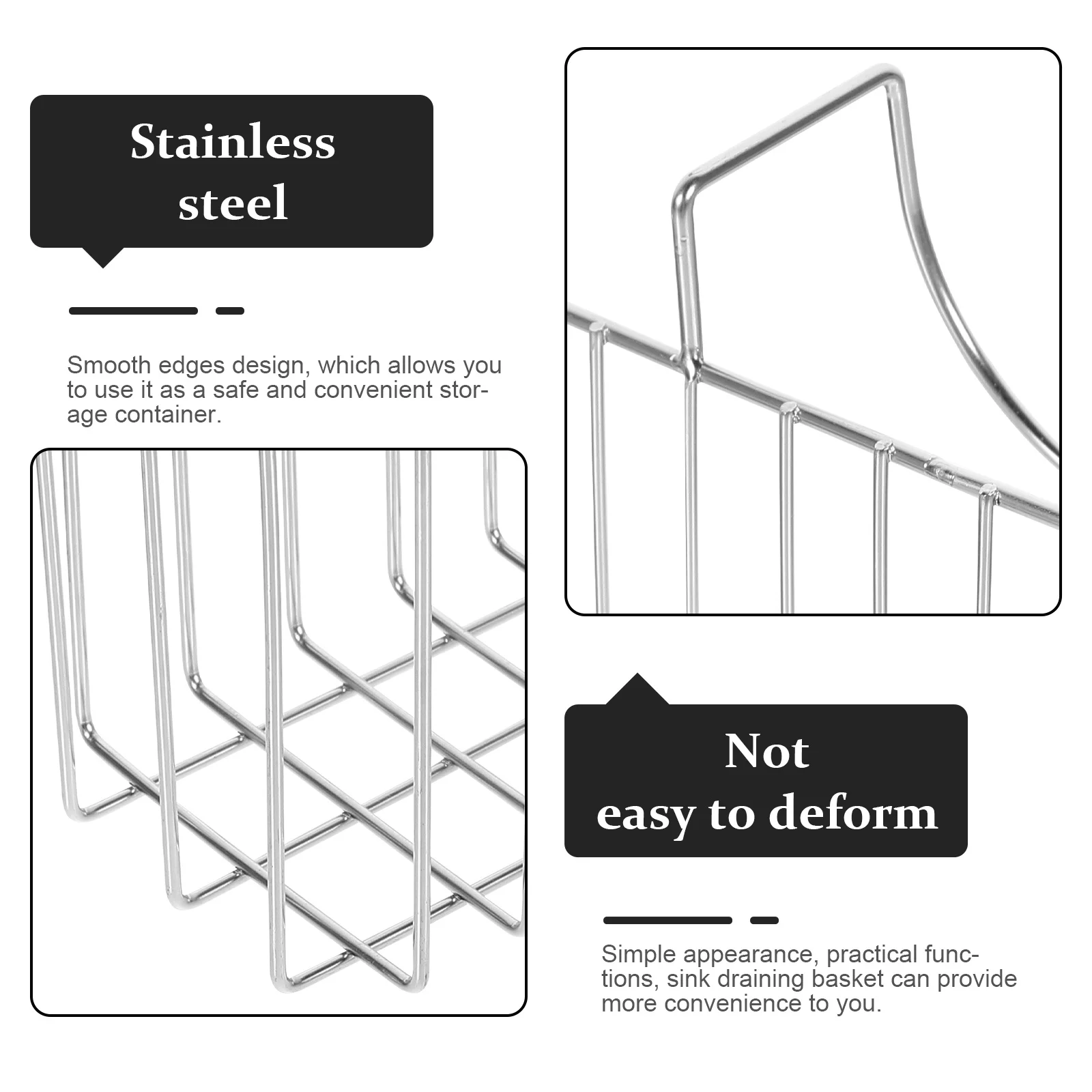 

Drain Basket for Kitchen Sink with Reliable Build Sink Strainer Basket for Efficient Water Drainage and Utensil Storage Use