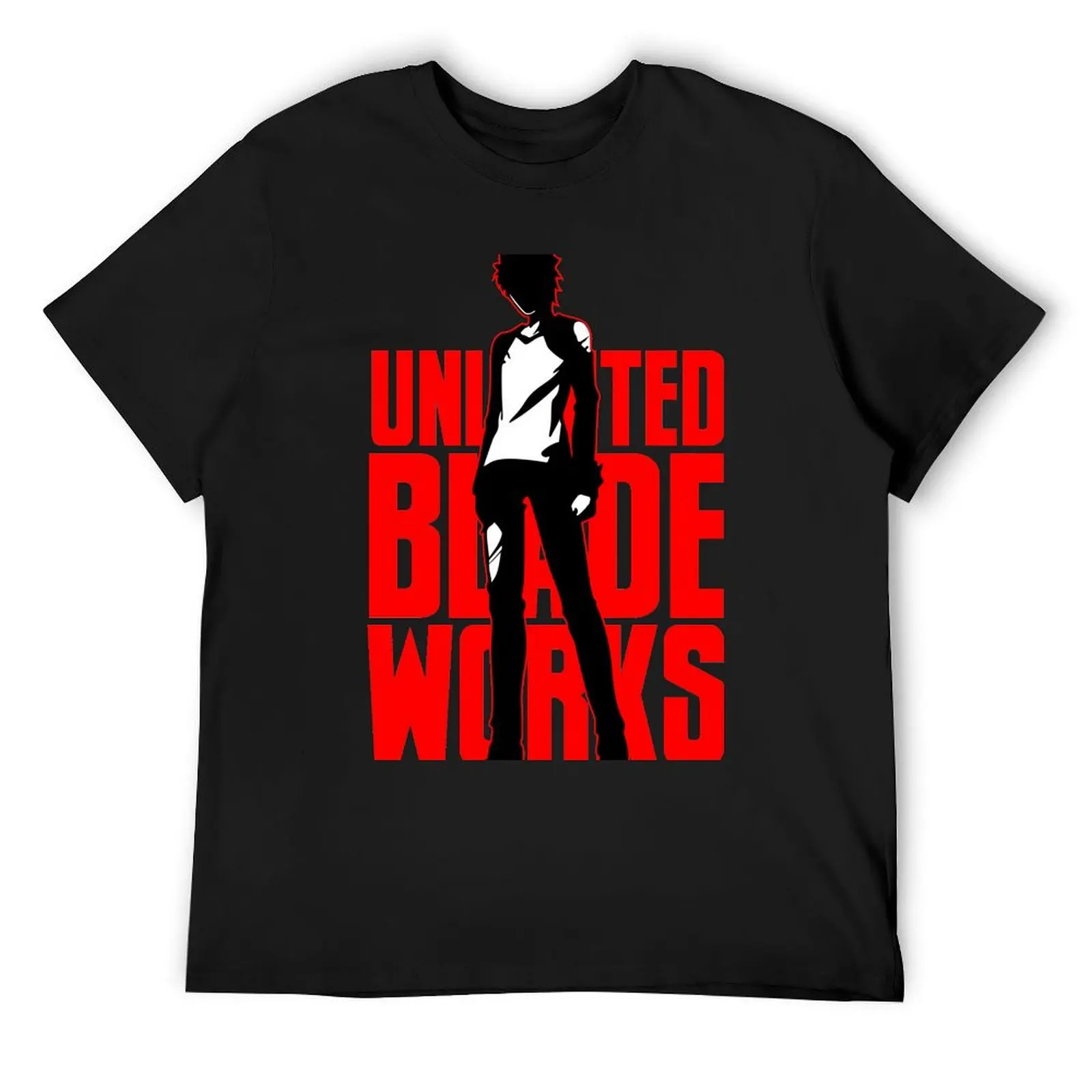 Emiya Shirou Unlimited Blade Works T-Shirt summer clothes essential t shirt for a boy luxury clothes men