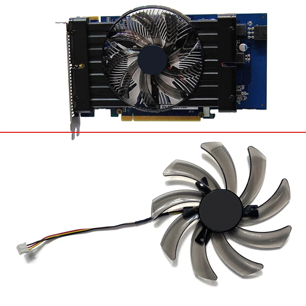 

3PIN PLD10010S12H T129215SM Cooler Fan Use For Gigabyte HD 7770 Radon GT 640 GTX 550 650 660 650Ti 750 ATI Radeon R9 200 Cards