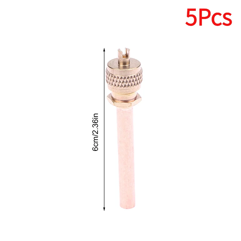 5Pcs Air Conditioner Refrigeration Access Valves 6MM OD Tube Filling Par 20CC Spare Part Replacement Stem Core Filling Parts.