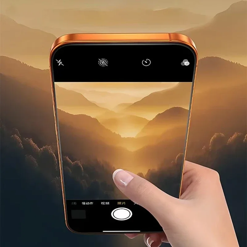 1-3 قطعة غطاء حماية لعدسة الكاميرا باللون البرتقالي اللامع لهاتف آيفون 17 برو ماكس بلس لهاتف آيفون 17 برو ماكس ملحقات حماية الهواء #4